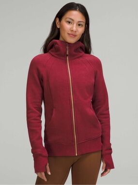 Lululemon Scuba Full-Zip Hoodie Mulled Wine Gold Size 6